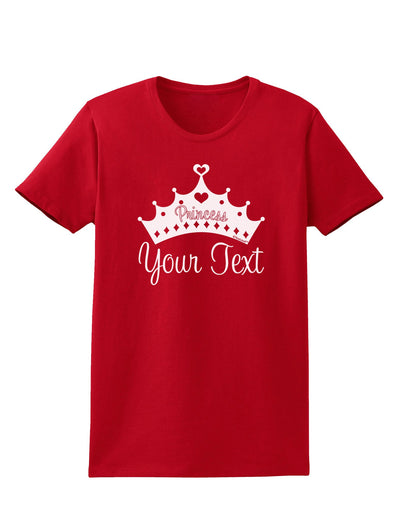 Personalized Princess -Name- Design Womens Dark T-Shirt-TooLoud-Red-X-Small-Davson Sales