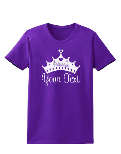 Personalized Princess -Name- Design Womens Dark T-Shirt-TooLoud-Purple-X-Small-Davson Sales