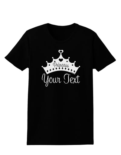 Personalized Princess -Name- Design Womens Dark T-Shirt-TooLoud-Black-X-Small-Davson Sales