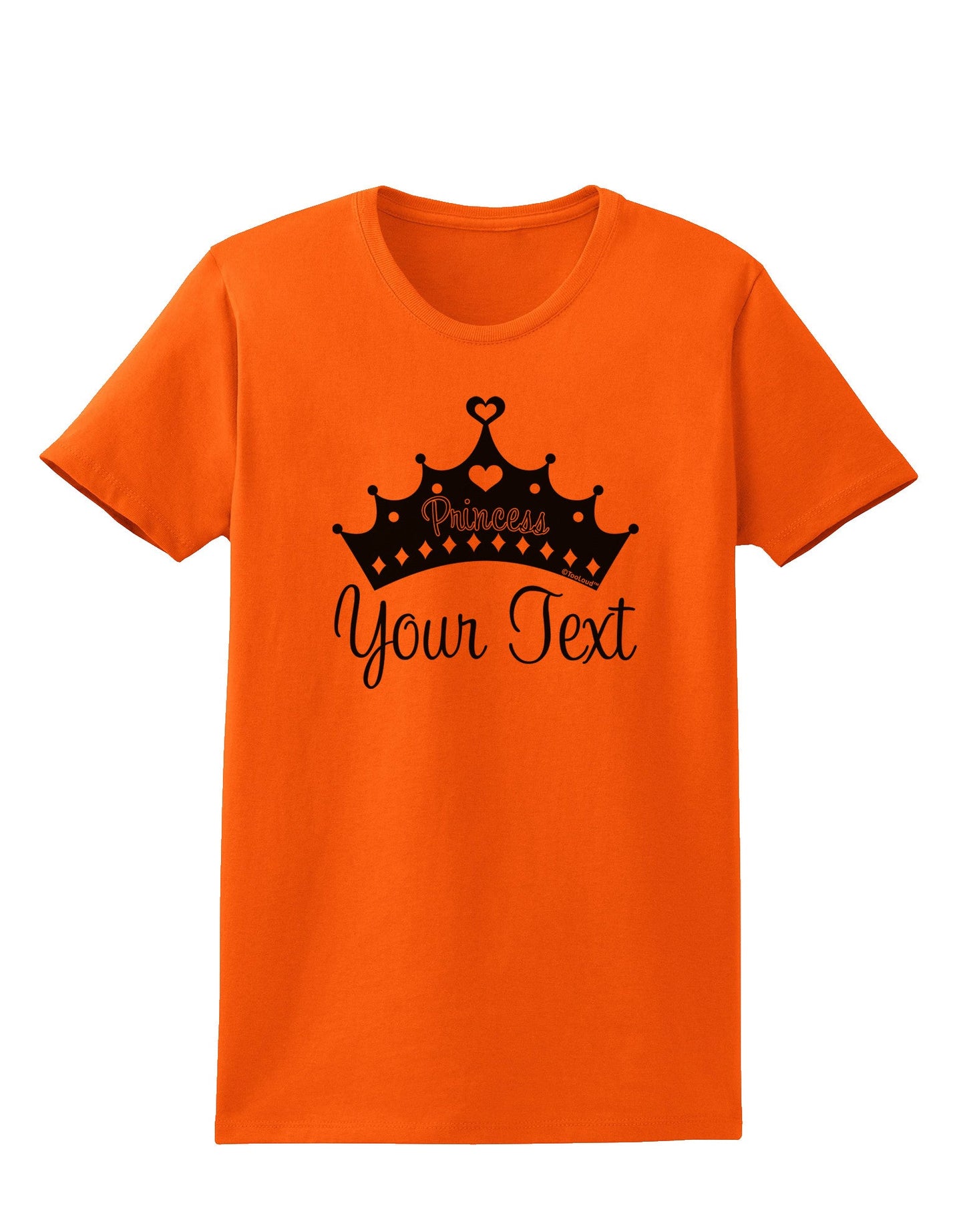 Personalized Princess -Name- Design Womens T-Shirt-Womens T-Shirt-TooLoud-Orange-X-Small-Davson Sales