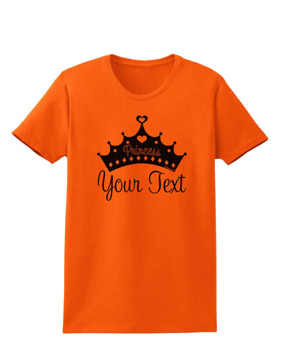 Personalized Princess -Name- Design Womens T-Shirt-Womens T-Shirt-TooLoud-Orange-X-Small-Davson Sales