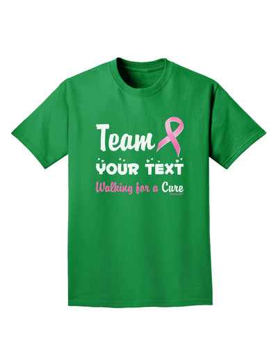 Personalized Team -Name- Breast Cancer Walk - Walking for a Cure Adult Dark T-Shirt-Mens T-Shirt-TooLoud-Kelly-Green-Small-Davson Sales