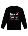 Personalized Team -Name- Breast Cancer Walk - Walking for a Cure Adult Long Sleeve Dark T-Shirt-TooLoud-Black-Small-Davson Sales