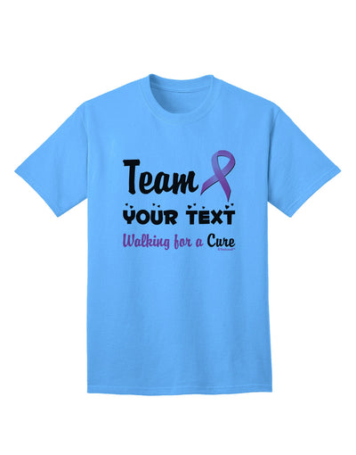 Personalized Team -Name- Breast Cancer Walk - Walking for a Cure Adult T-Shirt-Mens T-Shirt-TooLoud-Aquatic-Blue-Small-Davson Sales