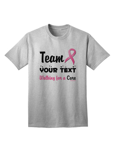 Personalized Team -Name- Breast Cancer Walk - Walking for a Cure Adult T-Shirt-Mens T-Shirt-TooLoud-AshGray-Small-Davson Sales