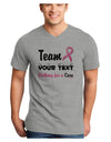 Personalized Team -Name- Breast Cancer Walk - Walking for a Cure Adult V-Neck T-shirt-Mens V-Neck T-Shirt-TooLoud-HeatherGray-Small-Davson Sales