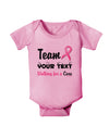 Personalized Team -Name- Breast Cancer Walk - Walking for a Cure Baby Romper Bodysuit-Baby Romper-TooLoud-Light-Pink-06-Months-Davson Sales