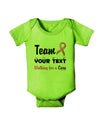 Personalized Team -Name- Breast Cancer Walk - Walking for a Cure Baby Romper Bodysuit-Baby Romper-TooLoud-Lime-Green-06-Months-Davson Sales