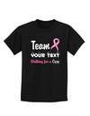 Personalized Team -Name- Breast Cancer Walk - Walking for a Cure Childrens Dark T-Shirt-Childrens T-Shirt-TooLoud-Black-X-Small-Davson Sales