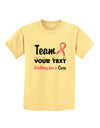 Personalized Team -Name- Breast Cancer Walk - Walking for a Cure Childrens T-Shirt-Childrens T-Shirt-TooLoud-Daffodil-Yellow-X-Small-Davson Sales