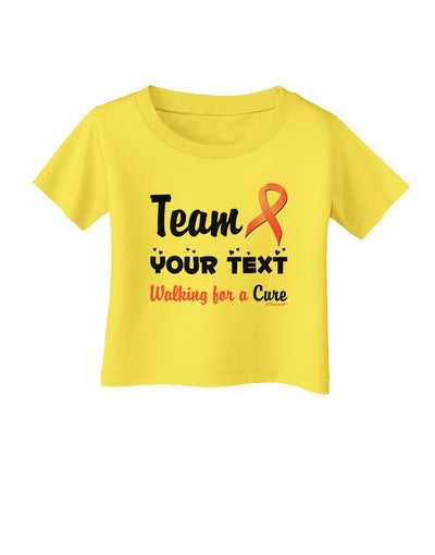 Personalized Team -Name- Breast Cancer Walk - Walking for a Cure Infant T-Shirt-Infant T-Shirt-TooLoud-Yellow-06-Months-Davson Sales