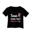 Personalized Team -Name- Breast Cancer Walk - Walking for a Cure Infant T-Shirt Dark-Infant T-Shirt-TooLoud-Black-06-Months-Davson Sales