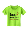 Personalized Team -Name- Breast Cancer Walk - Walking for a Cure Toddler T-Shirt-Toddler T-Shirt-TooLoud-Lime-Green-2T-Davson Sales