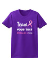 Personalized Team -Name- Breast Cancer Walk - Walking for a Cure Womens Dark T-Shirt-TooLoud-Purple-X-Small-Davson Sales