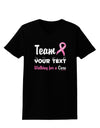 Personalized Team -Name- Breast Cancer Walk - Walking for a Cure Womens Dark T-Shirt-TooLoud-Black-X-Small-Davson Sales