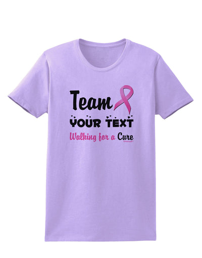 Personalized Team -Name- Breast Cancer Walk - Walking for a Cure Womens T-Shirt-Womens T-Shirt-TooLoud-Lavender-X-Small-Davson Sales