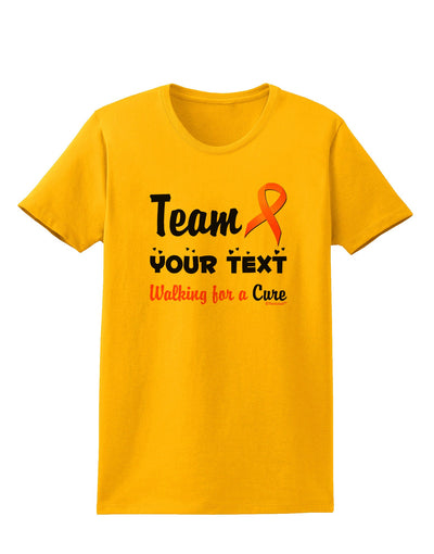 Personalized Team -Name- Breast Cancer Walk - Walking for a Cure Womens T-Shirt-Womens T-Shirt-TooLoud-Gold-X-Small-Davson Sales