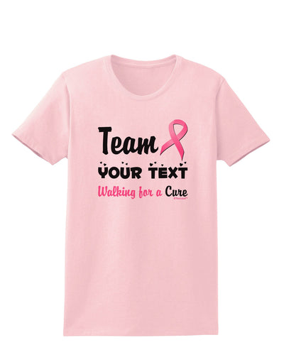 Personalized Team -Name- Breast Cancer Walk - Walking for a Cure Womens T-Shirt-Womens T-Shirt-TooLoud-PalePink-X-Small-Davson Sales