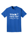 Personalized Team -Name- Walking for a Cure Adult Dark T-Shirt-Mens T-Shirt-TooLoud-Royal-Blue-Small-Davson Sales