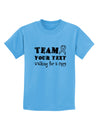 Personalized Team -Name- Walking for a Cure Childrens T-Shirt-Childrens T-Shirt-TooLoud-Aquatic-Blue-X-Small-Davson Sales