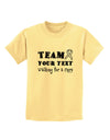 Personalized Team -Name- Walking for a Cure Childrens T-Shirt-Childrens T-Shirt-TooLoud-Daffodil-Yellow-X-Small-Davson Sales