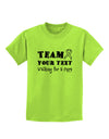 Personalized Team -Name- Walking for a Cure Childrens T-Shirt-Childrens T-Shirt-TooLoud-Lime-Green-X-Small-Davson Sales