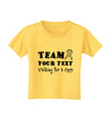 Personalized Team -Name- Walking for a Cure Toddler T-Shirt-Toddler T-Shirt-TooLoud-Yellow-2T-Davson Sales