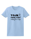 Personalized Team -Name- Walking for a Cure Womens T-Shirt-Womens T-Shirt-TooLoud-Light-Blue-X-Small-Davson Sales