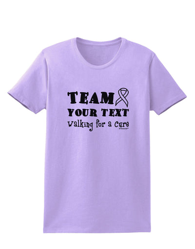 Personalized Team -Name- Walking for a Cure Womens T-Shirt-Womens T-Shirt-TooLoud-Lavender-X-Small-Davson Sales