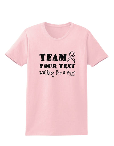 Personalized Team -Name- Walking for a Cure Womens T-Shirt-Womens T-Shirt-TooLoud-PalePink-X-Small-Davson Sales