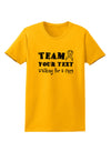 Personalized Team -Name- Walking for a Cure Womens T-Shirt-Womens T-Shirt-TooLoud-Gold-X-Small-Davson Sales