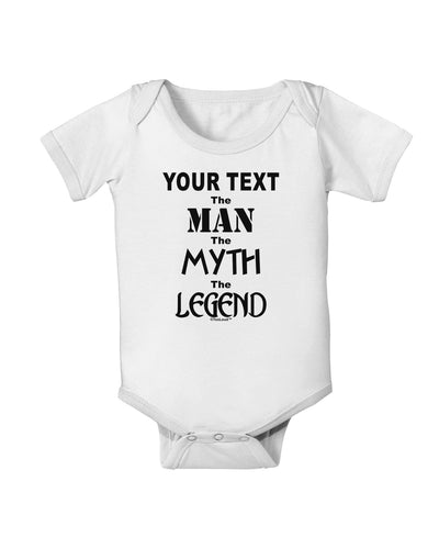 Personalized The Man The Myth The Legend Baby Romper Bodysuit by TooLoud-Baby Romper-TooLoud-White-06-Months-Davson Sales