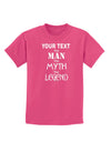 Personalized The Man The Myth The Legend Childrens Dark T-Shirt by TooLoud-Childrens T-Shirt-TooLoud-Sangria-X-Small-Davson Sales