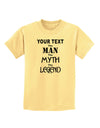 Personalized The Man The Myth The Legend Childrens T-Shirt by TooLoud-Childrens T-Shirt-TooLoud-Daffodil-Yellow-X-Small-Davson Sales