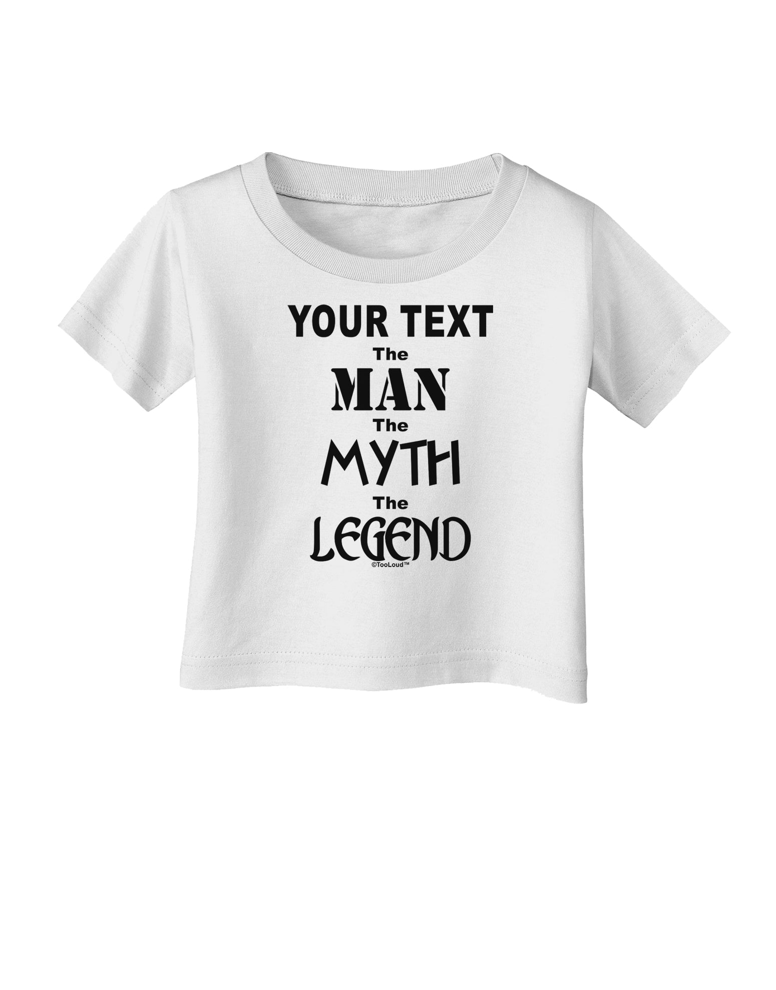 Personalized The Man The Myth The Legend Infant T-Shirt by TooLoud-Infant T-Shirt-TooLoud-White-06-Months-Davson Sales