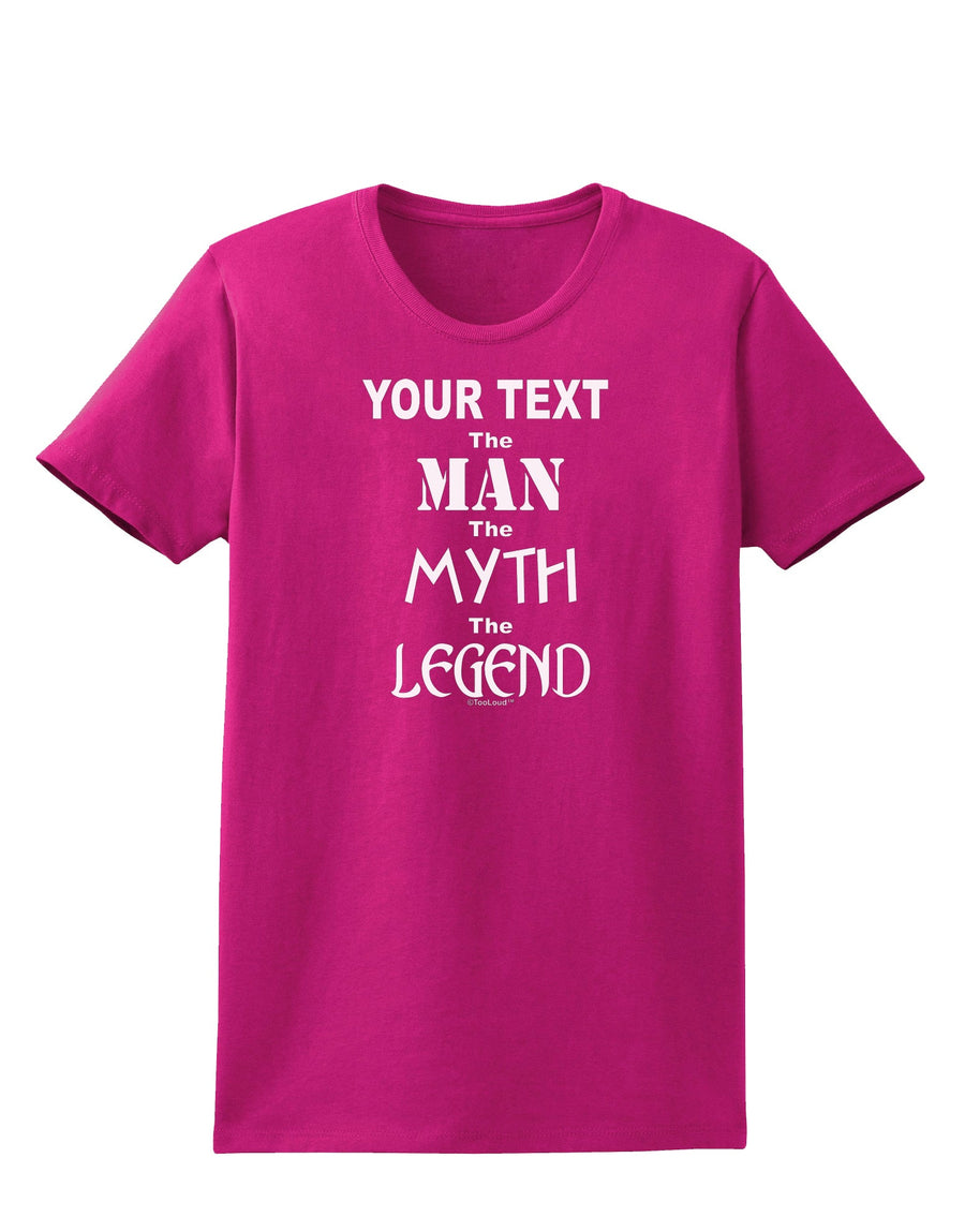 Personalized The Man The Myth The Legend Womens Dark T-Shirt by TooLoud-Womens T-Shirt-TooLoud-Black-X-Small-Davson Sales