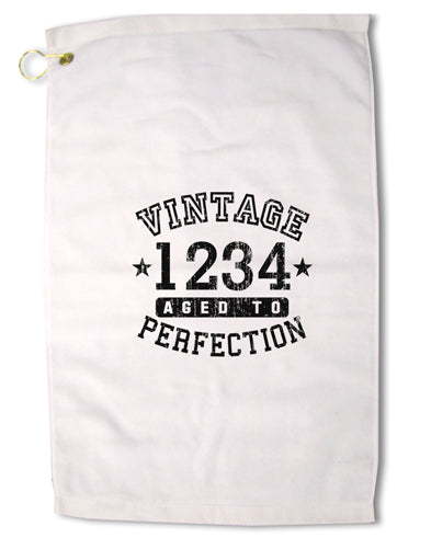 Personalized Vintage Birth Year Distressed Premium Cotton Golf Towel - 16 x 25 inch by TooLoud-Golf Towel-TooLoud-16x25"-Davson Sales