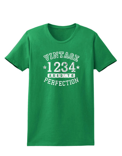 Personalized Vintage Birth Year Distressed Womens Dark T-Shirt by TooLoud-TooLoud-Kelly-Green-X-Small-Davson Sales