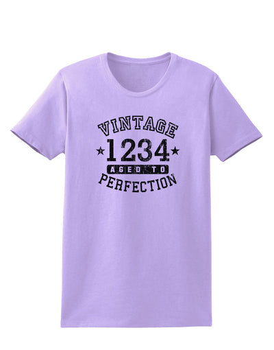 Personalized Vintage Birth Year Distressed Womens T-Shirt by TooLoud-TooLoud-Lavender-X-Small-Davson Sales