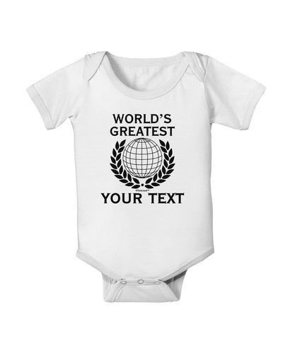 Personalized Worlds Greatest Baby Romper Bodysuit by TooLoud