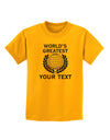 Personalized Worlds Greatest Childrens T-Shirt by TooLoud-Childrens T-Shirt-TooLoud-Gold-X-Small-Davson Sales