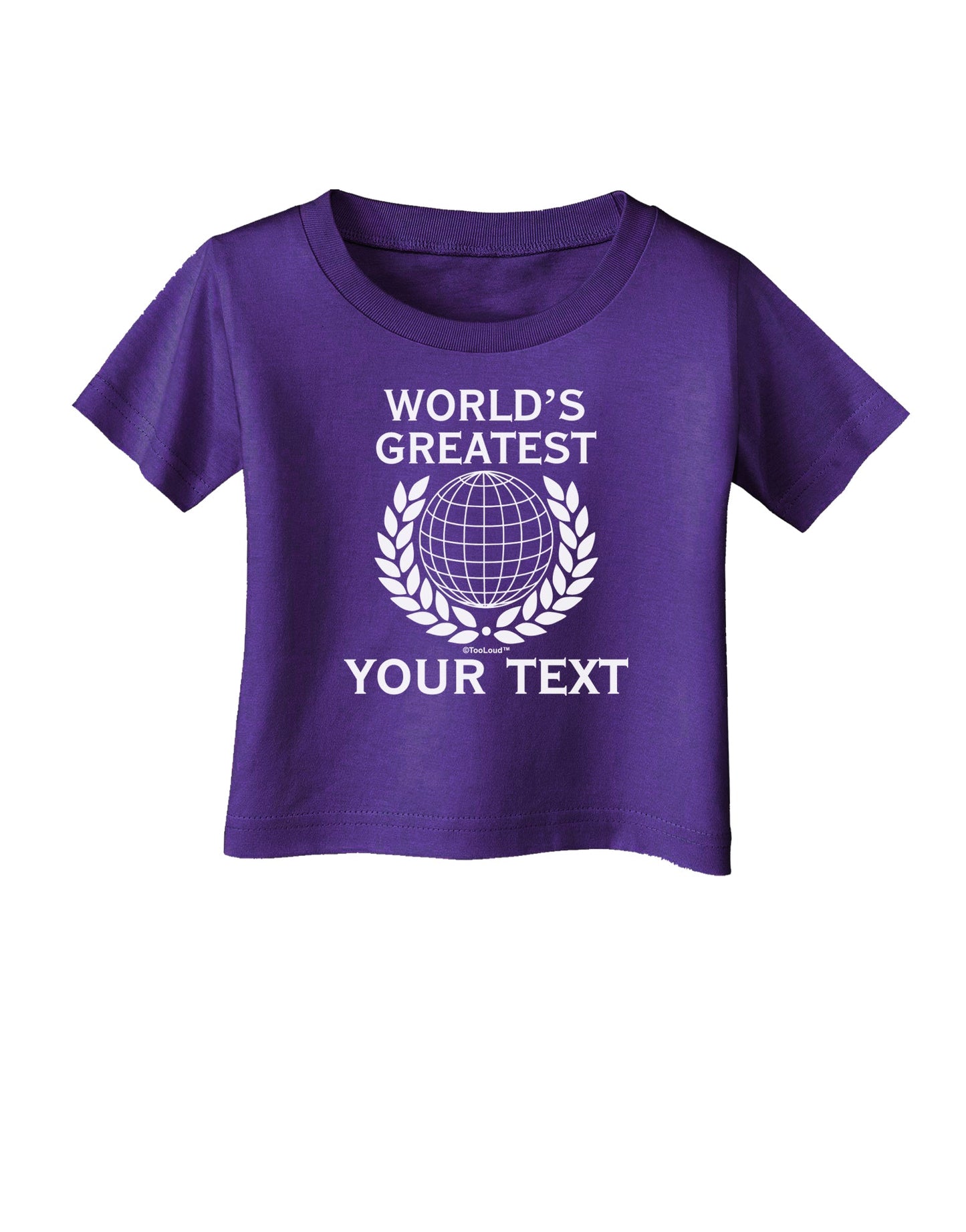 Personalized Worlds Greatest Infant T-Shirt Dark by TooLoud-Infant T-Shirt-TooLoud-Purple-06-Months-Davson Sales