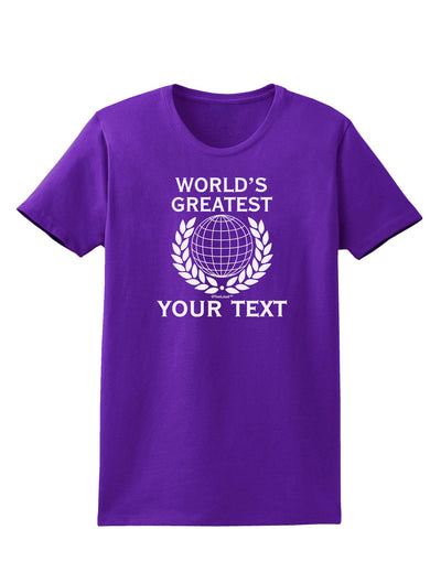 Personalized Worlds Greatest Womens Dark T-Shirt by TooLoud-Womens T-Shirt-TooLoud-Purple-X-Small-Davson Sales