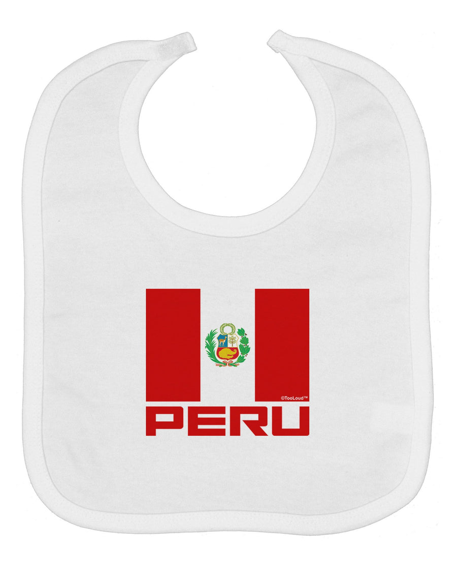 Peru Flag Baby Bib