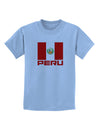 Peru Flag Childrens T-Shirt-Childrens T-Shirt-TooLoud-Light-Blue-X-Small-Davson Sales