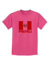 Peru Flag Childrens T-Shirt-Childrens T-Shirt-TooLoud-Sangria-X-Small-Davson Sales