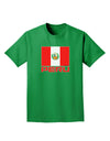 Peru Flag Dark Adult Dark T-Shirt-Mens T-Shirt-TooLoud-Kelly-Green-Small-Davson Sales