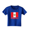 Peru Flag Dark Toddler T-Shirt Dark-Toddler T-Shirt-TooLoud-Royal-Blue-2T-Davson Sales