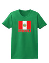 Peru Flag Dark Womens Dark T-Shirt-TooLoud-Kelly-Green-X-Small-Davson Sales