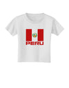 Peru Flag Toddler T-Shirt-Toddler T-Shirt-TooLoud-White-2T-Davson Sales